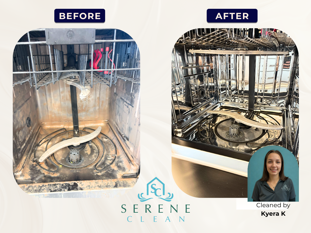 Gallery Dishwasher Interior Kyera Dishwasher interior before and after cleaning, by Kyera