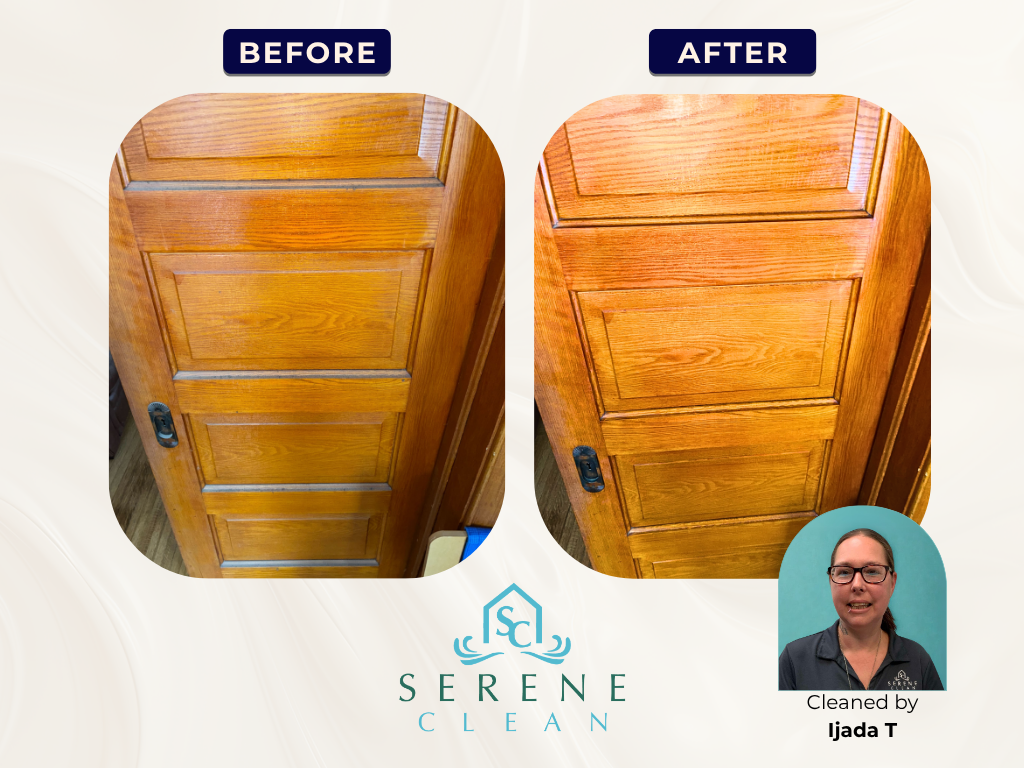 Gallery Door Frame Ijada Door frame before and after cleaning, by Ijada