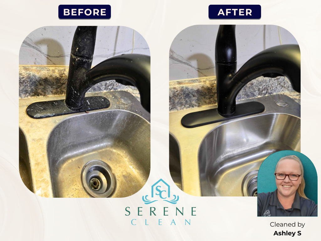 Gallery Kitchen Sink Ashley S 2 Kitchen sink before and after cleaning, by Ashley S