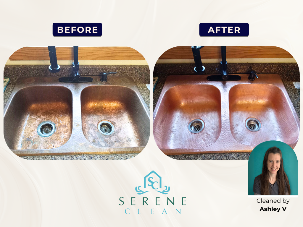 Gallery Kitchen Sink Ashley V Kitchen sink before and after cleaning, by Ashley V