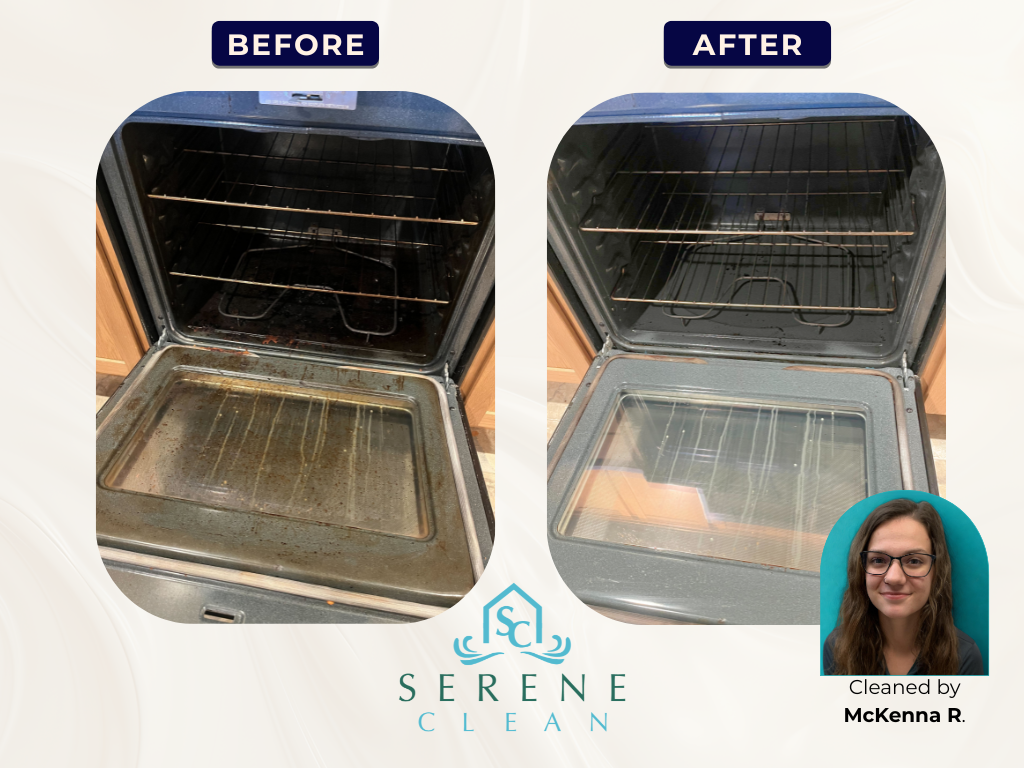 Gallery Oven McKenna Oven before and after cleaning, by McKenna
