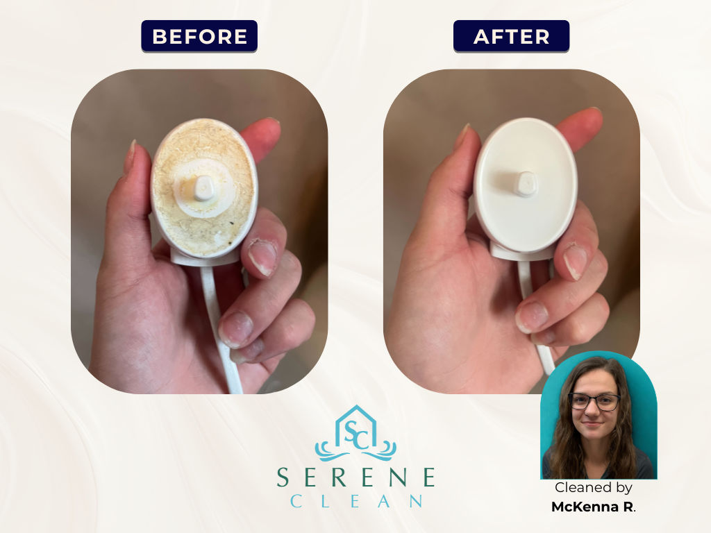 Gallery Toothbrush Charger McKenna Toothbrush charger before and after cleaning, by McKenna R