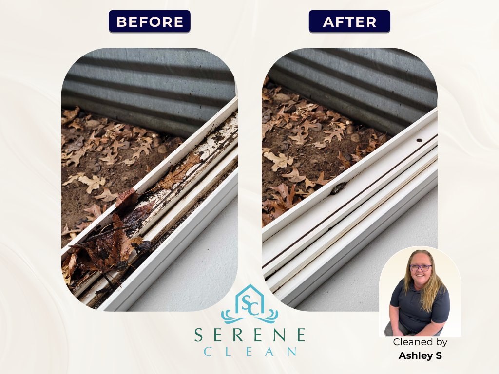 Gallery Window Tracks Ashley S Window tracks before and after cleaning, by Ashley S